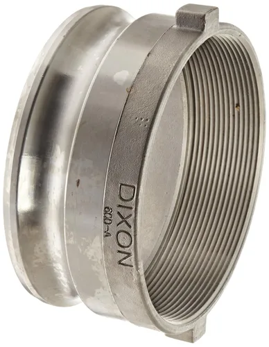 Vista 10 de Dixon 100-A-SS Acero Inoxidable 316 Boss-Lock Tipo A Leva y Ranura Manguera de Acoplamiento, Enchufe de 1" x 1" NPT Hembra