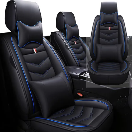 Vista 18 de Car Seat Cover 2 Seats for Chevrolet Camaro 2000-2024, Durable Wear Resistant Waterproof Vehicle Cushion Cover, Breathable No Odor Premium Leather