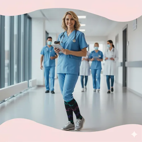 Vista 6 de Sooverki - Calcetines de compresión de cobre para circulación, para mujeres y hombres, 6 pares, para correr, atletismo, medicina, enfermería, viajes