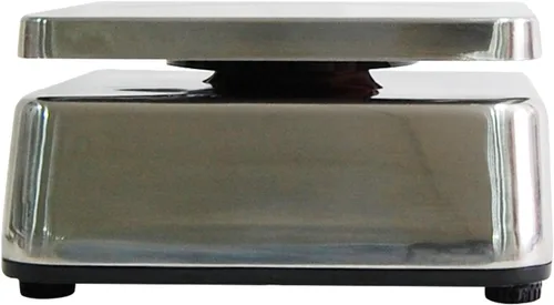 Vista 4 de VisionTechShop TVS - Báscula de lavado de acero inoxidable con control de porciones, conmutable en libras/oz/kg/g, diseño de perfil bajo, capacidad