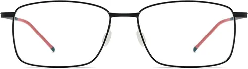Vista 4 de FONEX Marco de lentes de titanio para hombre, lentes cuadrados sin marco de miopía óptica 8557