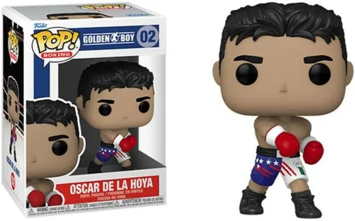 Vista 3 de Funko Boxeo - Oscar De La Hoya Pop! Figura de vinilo (incluye funda protectora compatible con caja Pop Box)