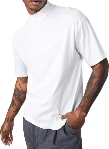 Vista 2 de KINGBEGA Camiseta básica ligera de manga larga para hombre de ajuste regular