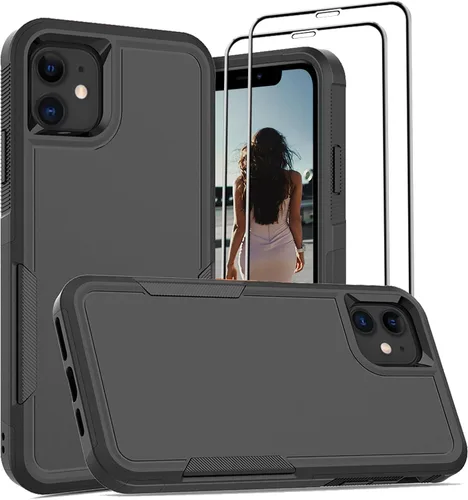Vista 340 de Jeylly Funda para iPhone SE/Funda para iPhone 5S, Exterior de Plástico Duro que Absorbe Golpes + Interior de Silicona de Goma Defensor contra