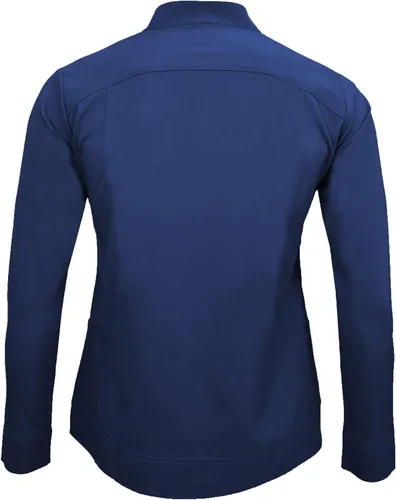 Vista 4 de Natural Uniforms Chaqueta quirúrgica ultra suave y elástica con cremallera para mujer (5200)