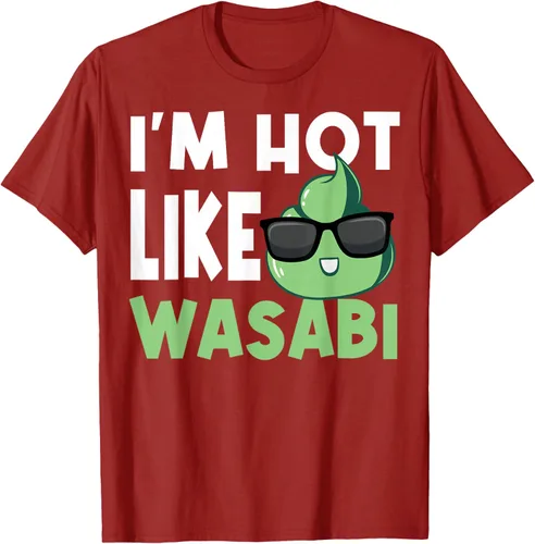 Vista 17 de Wasabi - Camiseta de condimentos de pasta picante de rábano picante japonés, Negro