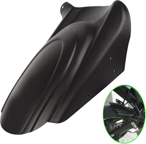 Vista 5 de Protect Wheel - Guardabarros para motocicleta, color negro, funda protectora contra salpicaduras para Kawasaki Versys 650 KLE650 2014 2015-2020