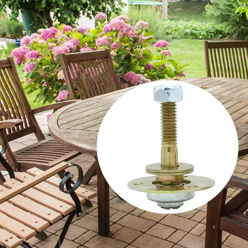 Vista 5 de Juego de tornillos de conexión con cojinetes de silla mecedora para muebles (1.793 in)