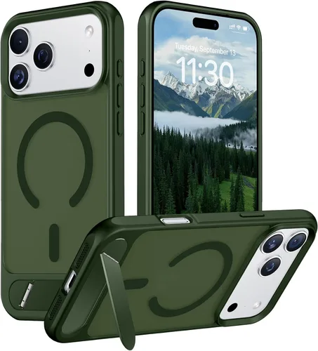 Vista 105 de Funda para iPhone 11 con compatibilidad magnética, [Soporte invisible incorporado][Compatible con MagSafe]