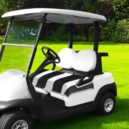 Vista 8 de YOKYHOM Fundas de asiento de carrito de golf para carritos de 2 y 4 pasajeros, manta suave de toalla de asiento que protege del calor, el frío