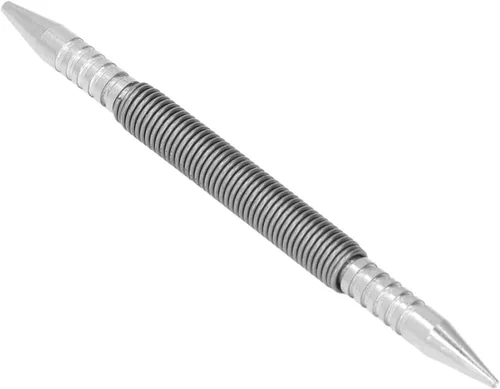 Vista 4 de Set de clavos, doble cabeza de clavo central, perforador pequeño y compacto de metal para carpintería