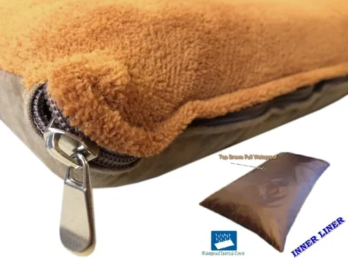 Vista 13 de DIY Do it yourself resistente, duradero y cómodo, lujosa cama suave para mascota, cobertor, almohada cama y forro interior, impermeable resistente