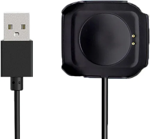 Vista 3 de Lamshaw Cargador de reloj inteligente HW22, 2 pines-0.157 in Cable de carga USB Cable de cargador de repuesto para HW22