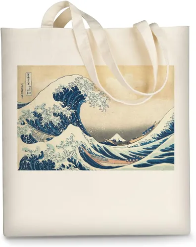 Vista 14 de AUSVKAI Bolsa de lona estética para mujer, lindas bolsas de algodón reutilizables de tela para ir de compras, playa, regalos de moda