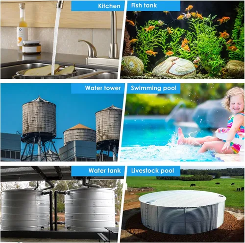 Vista 7 de Válvula de flotador de control de nivel de agua, válvula de bola flotante automática de acero inoxidable, mini apagado automático, controlador