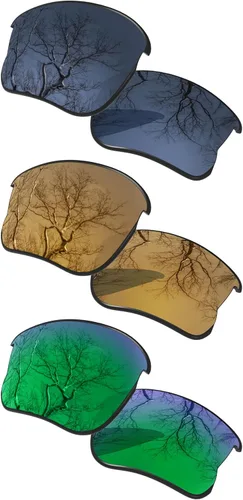 Vista 10 de ToughAsNails Juego de 3 lentes polarizadas de repuesto para Oakley Flak Jacket XLJ Pack