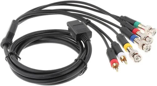Vista 5 de N64 AV sistema de vídeo de juego de cable retro compuesto multi hacia fuera Audio TV S-Video Cable Cable