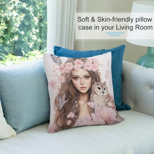 Vista 8 de Cojines Decorativos para Sala - Fundas de almohada de terciopelo para sofá, sala de estar, dormitorio, interior, decoración del hogar, 26 x 26