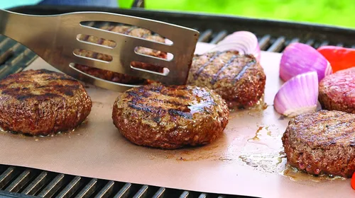 Vista 8 de Como Visto en la TV Yoshi Copper Grill & Bake Mat (Paquete de 2), Cobre