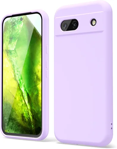Vista 144 de oakxco para Google Pixel 6A Funda de teléfono de silicona líquida, diseño estético lindo y delgado para mujer y niña, cubierta de gel suave, lisa
