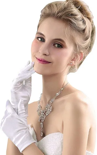 Vista 5 de Miranda's Bridal Women's Wrist Length Formal Gloves