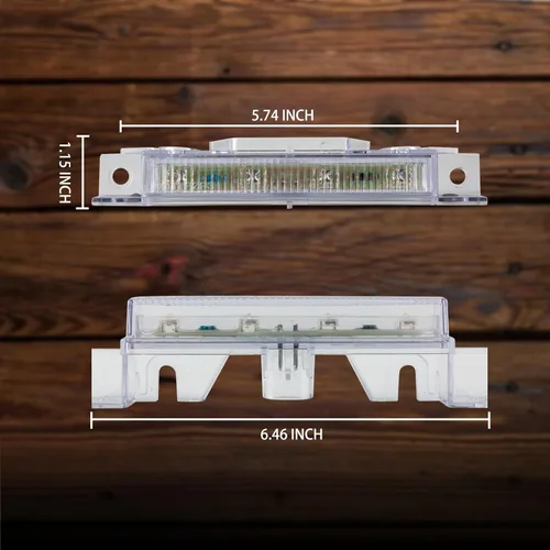 Vista 6 de Marcador superior LED para cabina de techo para Volvo VNL VNM 2008-2017 Lámpara de techo de cabina, impermeable, aprobado por DOT, blanco, lente