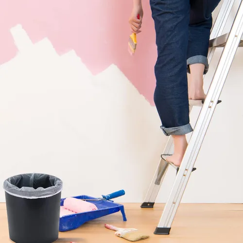 Vista 4 de Bolsa de filtro de pintura, colador de pintura de 5 galones con apertura superior elástica, bolsa de filtros de malla fina blanca para jardinería