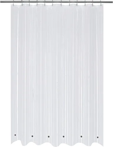 Vista 19 de Cortina de regadera para cabina de ducha 36x72, forro de cortina de regadera de plástico PEVA para baño, ligera e impermeable, 36 x 72, transparente