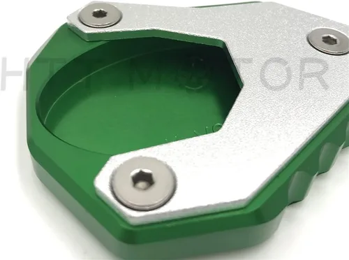 Vista 5 de KAW-253VER6500618 - Almohadilla de extensión de soporte lateral compatible con Kawasak Versys 650 2015 2016 2017 2018 verde