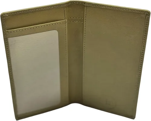Vista 16 de Leatherboss - Funda de piel auténtica para chequera, Negro -, Cartera de viaje