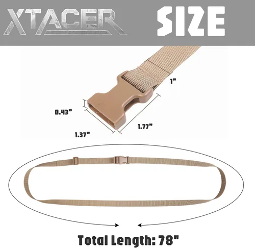 Vista 4 de XTACER Correa de accesorios para mochila, correas de equipaje, correa para saco de dormir con hebilla