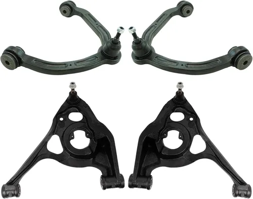 Vista 43 de TRQ Brazo de control superior e inferior del lado del conductor y del pasajero con juego de rótulas compatible con Chevrolet GMC 89-02