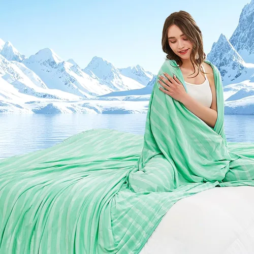 Vista 12 de Gohero Arc-Chill Q-Max - Mantas refrescantes para personas que duermen con calor >0.5, fibra fresca, para el verano, mantiene el cuerpo fresco