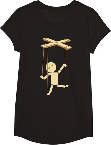 Vista 5 de Puppeteering - Camiseta de marionetas Ventrílocuo de tiriteros, Negro, S