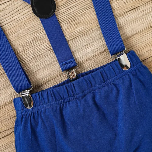Vista 6 de GRNSHTS Ropa divertida de primer cumpleaños para bebé niño, mameluco con pajarita, mameluco para tartas