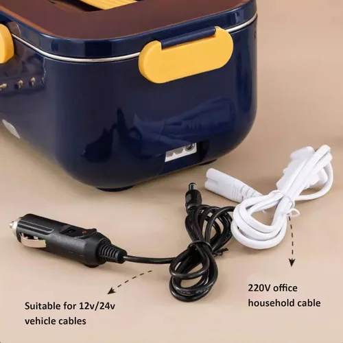 Vista 3 de Lonchera eléctrica 3 en 1 para adultos, calentador de alimentos portátil para automóviles, fiambreras eléctricas para adultos, automóviles