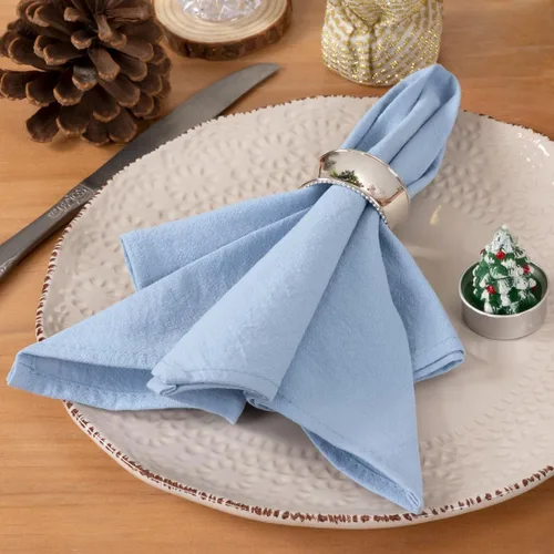 Vista 16 de Servilletas de tela de otoño, lavables, reutilizables, de lino, boda, fiesta, hogar, decoración de mesa Beige Set of 4 Bulk Cotton Napkins 17"x17