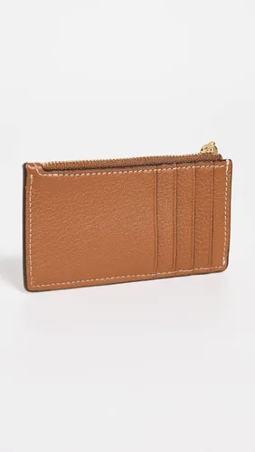 Vista 3 de Tory Burch Estuche para tarjetas Miller con cremallera superior para mujer