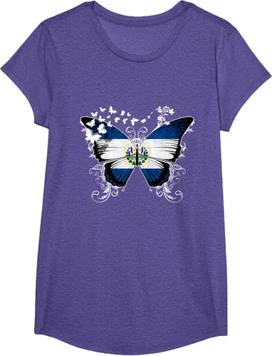 Vista 18 de Camiseta con diseño de bandera de El Salvador