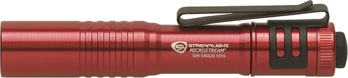 Vista 2 de Streamlight 66323 MicroStream linterna ultra compacta de 45 lúmenes y 420 candelas EDC con batería alcalina AAA, empaquetado transparente al por Rojo