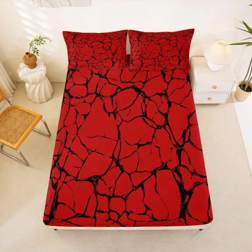 Vista 12 de Erosebridal Sábana bajera ajustable de mármol metálico dorado, tamaño individual, sábanas de cama con purpurina dorada negra, diseño de textura