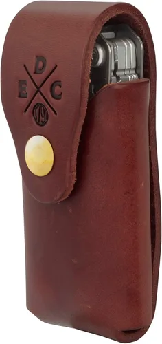 Vista 6 de Funda para multiherramienta, bolsa para multiherramienta de cuero americano para el cinturón con broche, compatible con Leatherman, SOG y Gerber