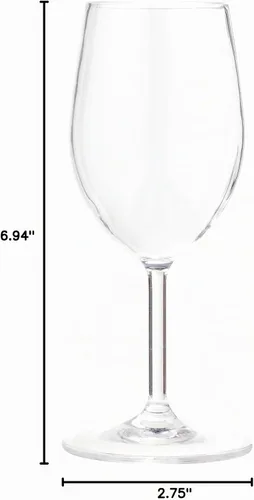 Vista 13 de Carlisle FoodService Products Alibi - Copa de vino para restaurantes, catering, cocinas, plástico, 8 onzas, transparente