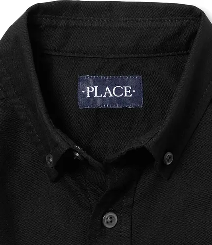 Vista 2 de The Children's Place Camisa tipo Oxford de manga larga para niño