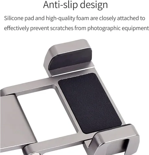 Vista 5 de Abrazadera plegable para teléfono con rosca de 1/4 pulgadas, soporte de zapata fría compatible con DJI Osmo Pocket Pocket2 Handheld Gimbal