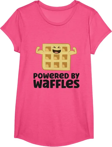 Vista 17 de Camiseta de gofres para el desayuno con diseño de gofres, Blanco, S