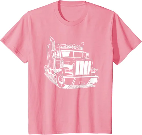 Vista 83 de Diesel Big Rig 18 Wheeler - Camiseta de camionero para camionero, Negro, S
