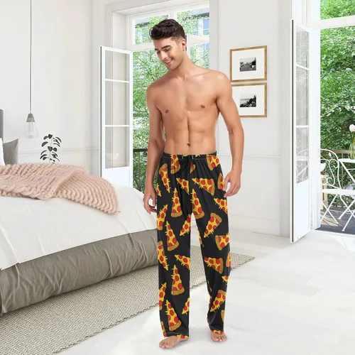 Vista 6 de Ollabaky Pantalones de pijama para hombre, pantalones de pijama con bolsillos, pantalones de descanso para hombre Multi 01