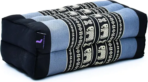 Vista 13 de Leewadee Bloque de yoga - Cojín de suelo para práctica de yoga, cojín de asiento de meditación para entrenamientos llenos de kapok CBT1 - Azul