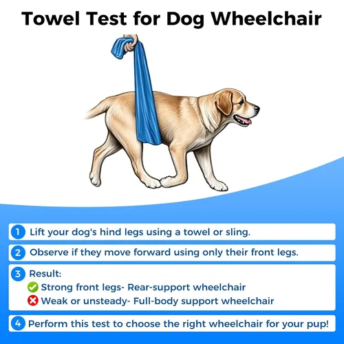 Vista 3 de Kit de ruedas delanteras para silla de ruedas para perros para actualizar la silla de ruedas de patas traseras a silla de cuatro ruedas (M)